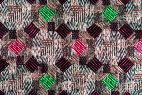 Cationic woven brocade cloth macro detail texture