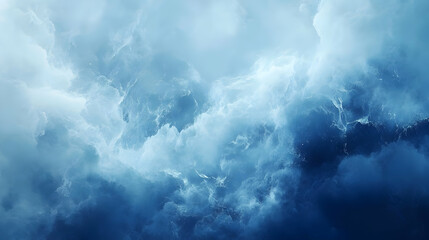 Obraz premium Abstract Blue and White Cloud Background