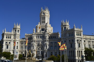 Fototapeta premium Praça de Cibeles em Madrid na Espanha