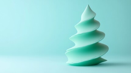 3d rendered abstract christmas tree