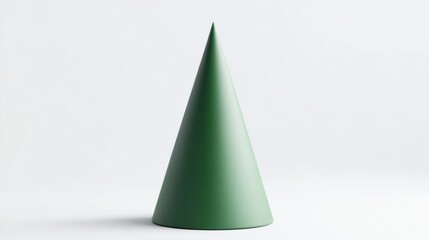 Fototapeta premium 3d rendered green christmas tree shape isolated on white