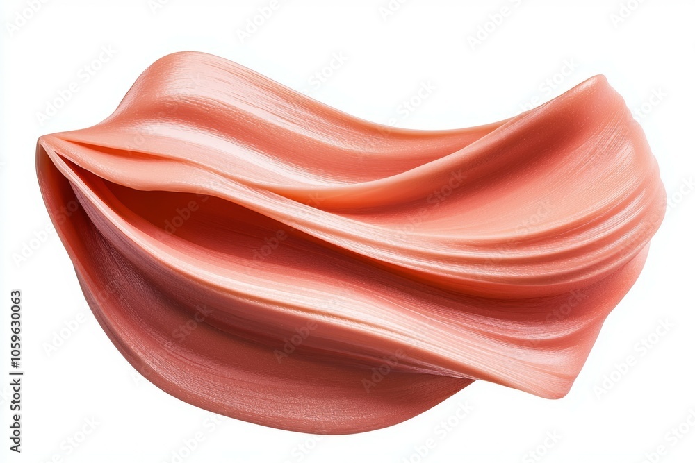 Poster a pink blob with a wavy texture