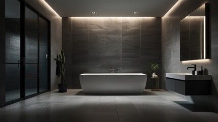 AI image of grey toilet