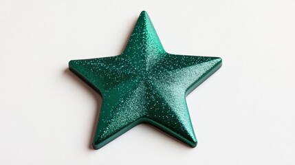 Obraz premium green star isolated on white