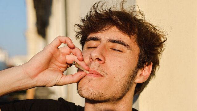 Young Man Smoking