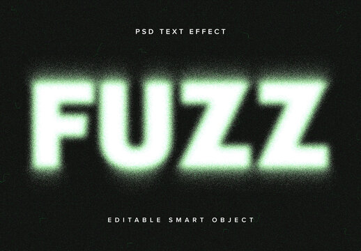 Green Dissolving Text Effect Mockup