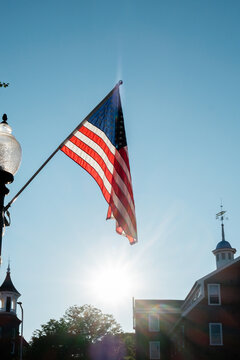 American Flag In New Hampshire