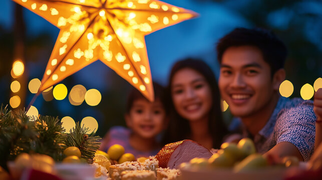 Christmas Celebration in the Philippines with Family and Food
