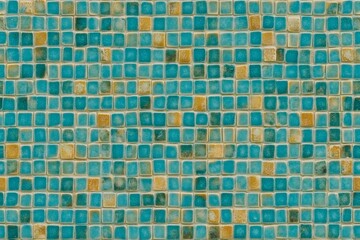 Blue and yellow tile pattern