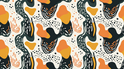 Obraz premium Seamless contemporary abstract pattern for interior wall art creative design for canvas prints and digital production