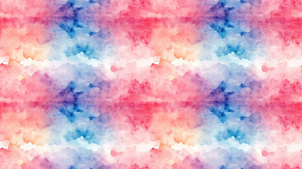 Fototapeta premium Seamless watercolor pattern featuring abstract reflections in water ideal for use as a textured background