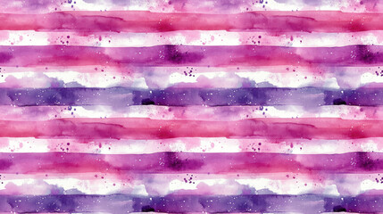 Naklejka premium Trendy watercolor stripes in purple and pink with white accents seamless fashion wallpaper design