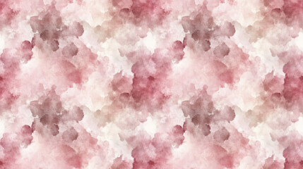 Fototapeta premium Seamless watercolor pattern featuring faded tones of cocoa and pink perfect for summer textile designs
