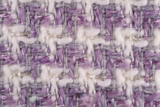 Modern tweed luxury fashion woollen fabric texture macro