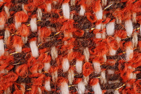 Modern tweed luxury fashion woollen fabric texture macro