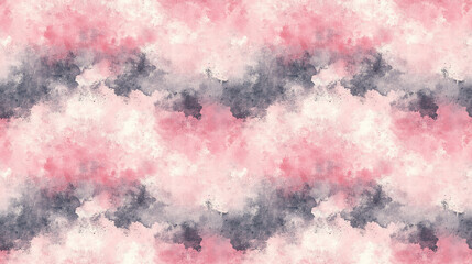 Fototapeta premium Versatile seamless pattern showcasing watercolor pink designs grunge greyscale artwork and vintage textures for creative projects fabric design digital wallpaper