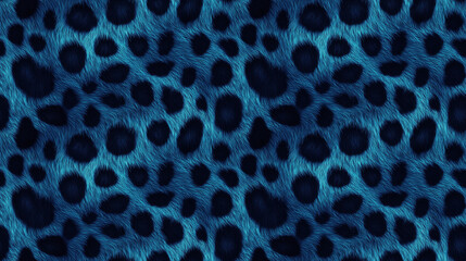 Obraz premium Abstract turquoise leopard print pattern with indigo background perfect for textiles and wallpaper design exotic animal theme