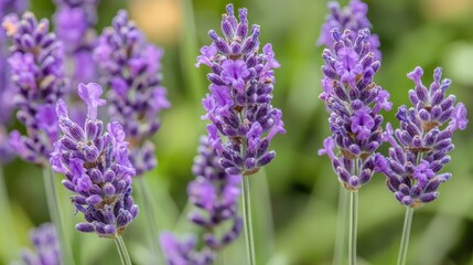 Obraz premium Beautiful Lavender Blooms in Natural Setting