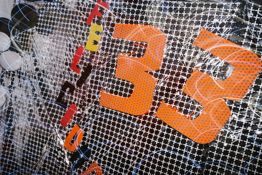 Decorative Birthday Backdrop with Number Thirty-Three