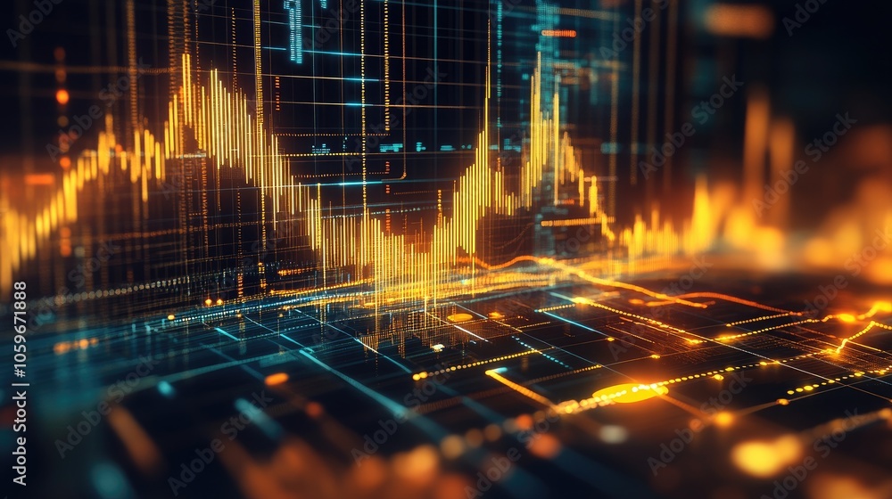 Poster data analysis with graphs and charts in digital environment