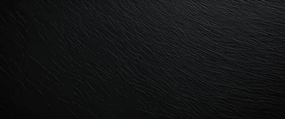 Fototapeta premium Dark wavy texture of wrinkled leather surface