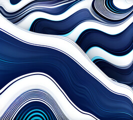 Blue and colorful wavy dynamic motion graphics. light motion shape curve. wavy banner template. background texture, neat cracks, 8k quality. generative ai	