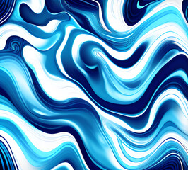 Fototapeta premium Blue and colorful wavy dynamic motion graphics. light motion shape curve. wavy banner template. background texture, neat cracks, 8k quality. generative ai 