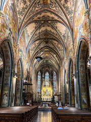 Obraz premium Prague, Czech Republic - Church interior view