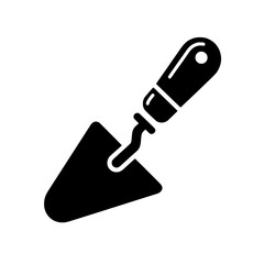 Trowel vector illustration isolated gardening and masonry tool for landscaping, construction, and DIY projects