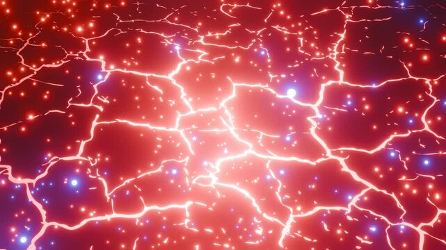 Abstract hot lava human