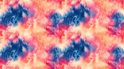 Fototapeta premium Seamless tie dye pattern featuring artistic ink textures and vibrant colors perfect for fashion textiles and home decor