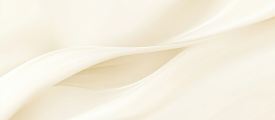 Obraz premium Soft cream colored fabric background with smooth and delicate curves.