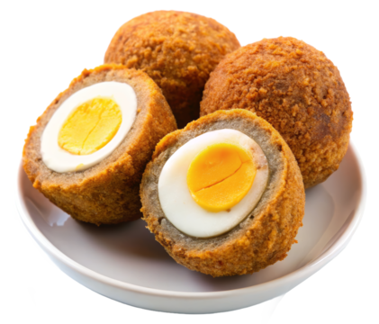 scotch eggs, transparent background