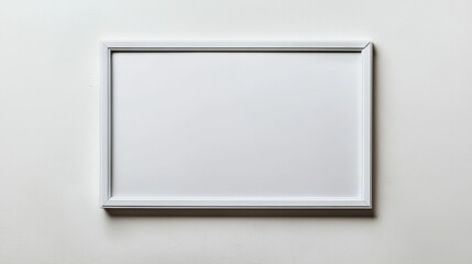 Obraz premium Minimalist whiteboard on clean white background, perfect for corporate ads and marketing materials