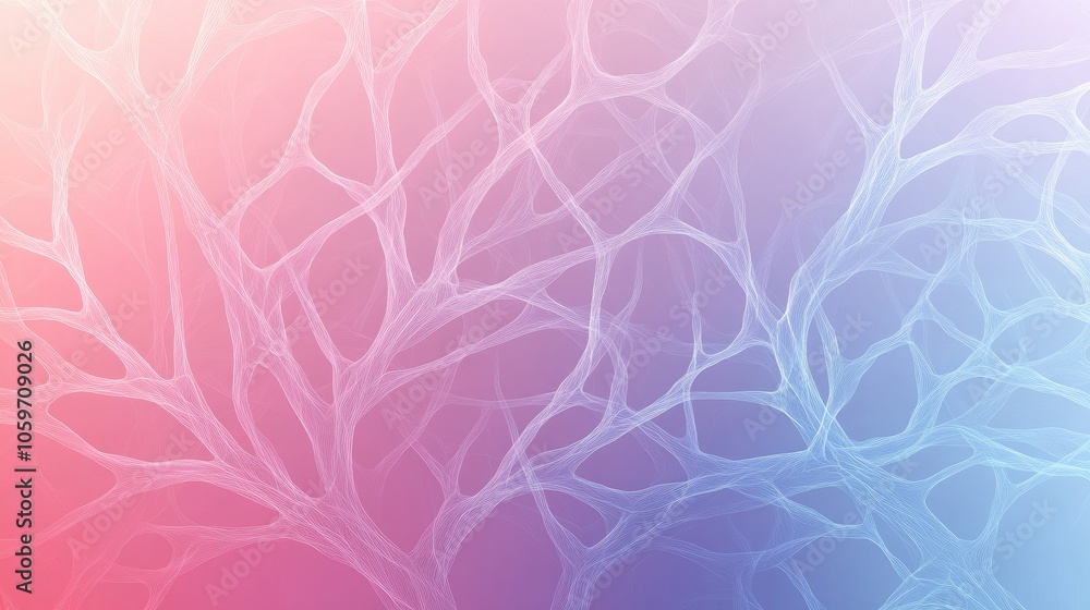Poster a background with delicate branching lines, forming an intricate and visually stunning design