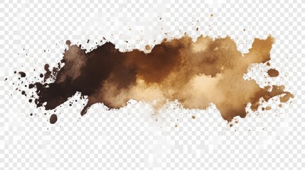 Abstract Brown Ink Splash Background