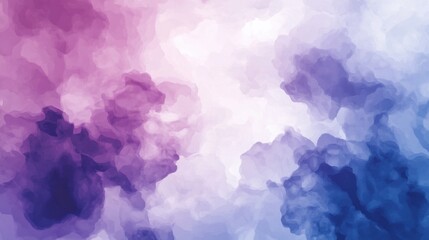 Fototapeta premium Abstract watercolor blend of pink, purple, and blue hues creates a dreamy atmosphere, AI
