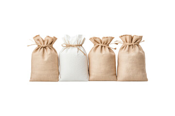 Diverse Collection of Burlap and Cotton Bags for Various Uses and Aesthetic Appeal