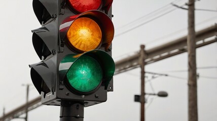 Close up photo of a Traffic light