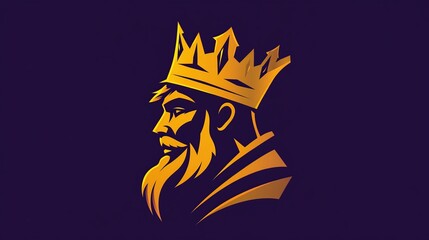 Fototapeta premium King Portrait With Crown