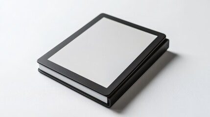 Minimalist Blank Notebook on White Background
