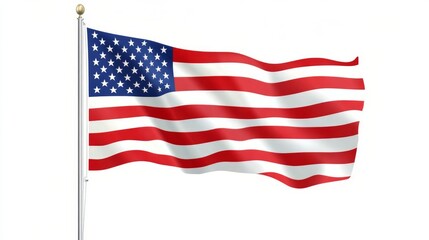 Obraz premium American Flag Waving in the Wind