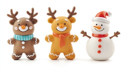 Charming Cartoon Characters for Holiday Cheer