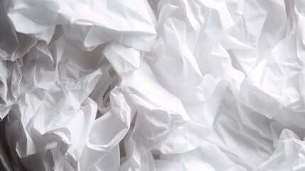 Obraz premium Close-Up of Textured White Tissue Paper