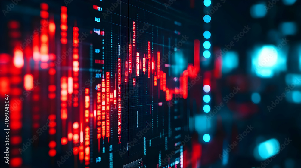 Poster abstract digital data background