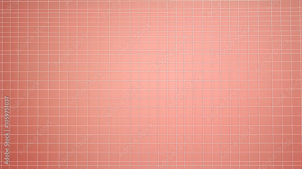 Poster red graph paper background with millimeter lines