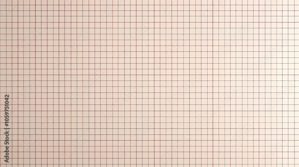 Poster red millimeter grid background for design use