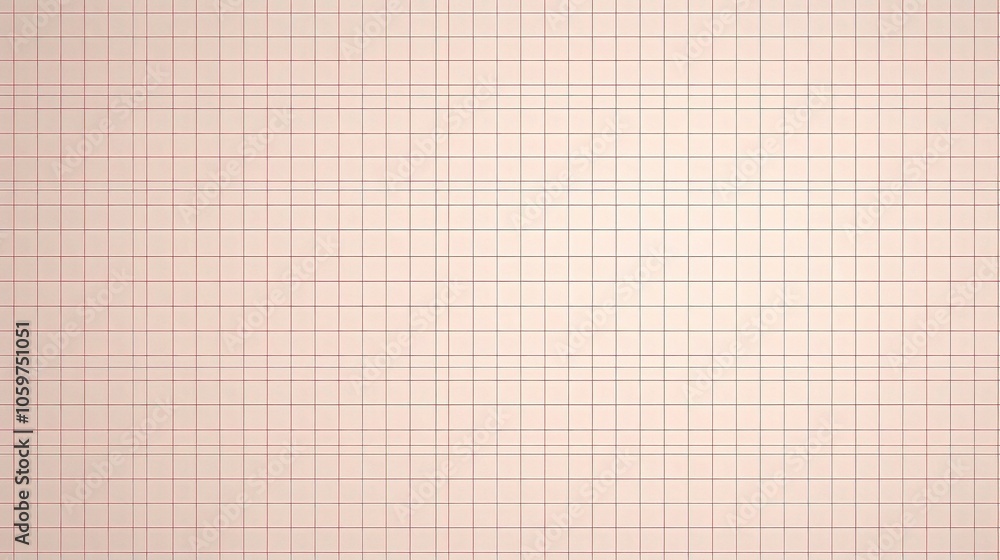 Poster graph paper background with red millimeter lines