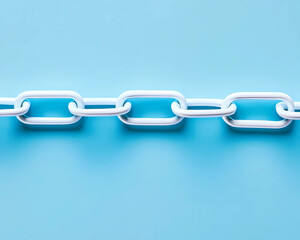 Obraz premium Paper Clips Linked Together Forming a Chain: Versatile Office Supplies for Organizing and Connecting