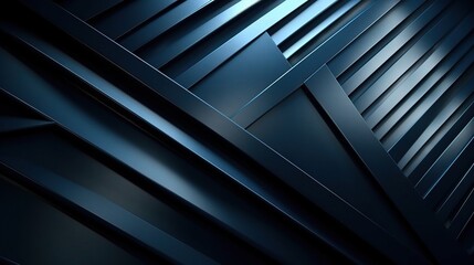 Obraz premium Blue Metallic Background with Diagonal Light Reflection